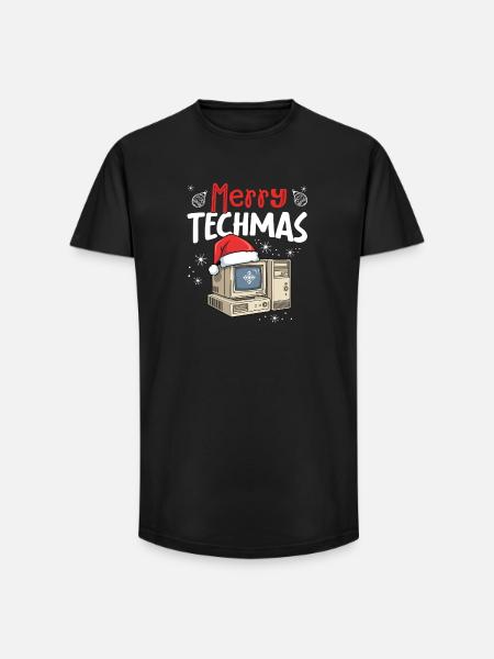 Joyeux Noël, Joyeux Noël, - T-shirt coupe longue homme - noir