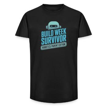 Cadeau Parent de l’équipe Robot - T-shirt coupe longue homme - noir - Devant - AI Model Male 185 light (185cm)