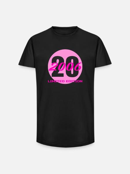 20th Birthday Class 2006 – 20 Years - Long Fit Men's T-Shirt - black