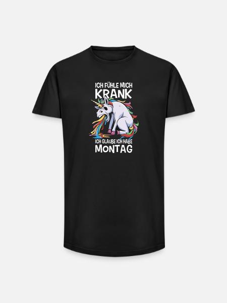 Ironiske ordsprog Ironisk Sjov Morgen-Grouch - Long fit herre T-shirt - sort