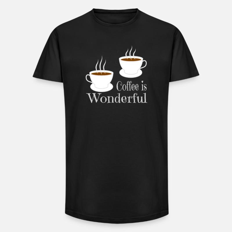 Kaffe - Long fit herre T-shirt - sort