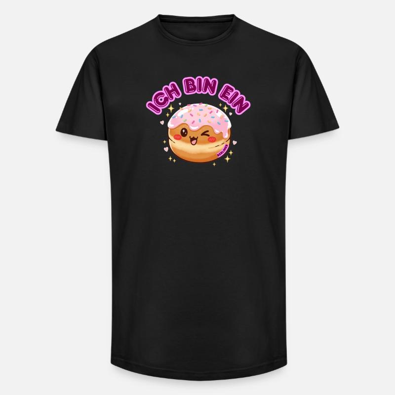 Ich bin ein Berliner - Long Fit Männer T-Shirt - Schwarz