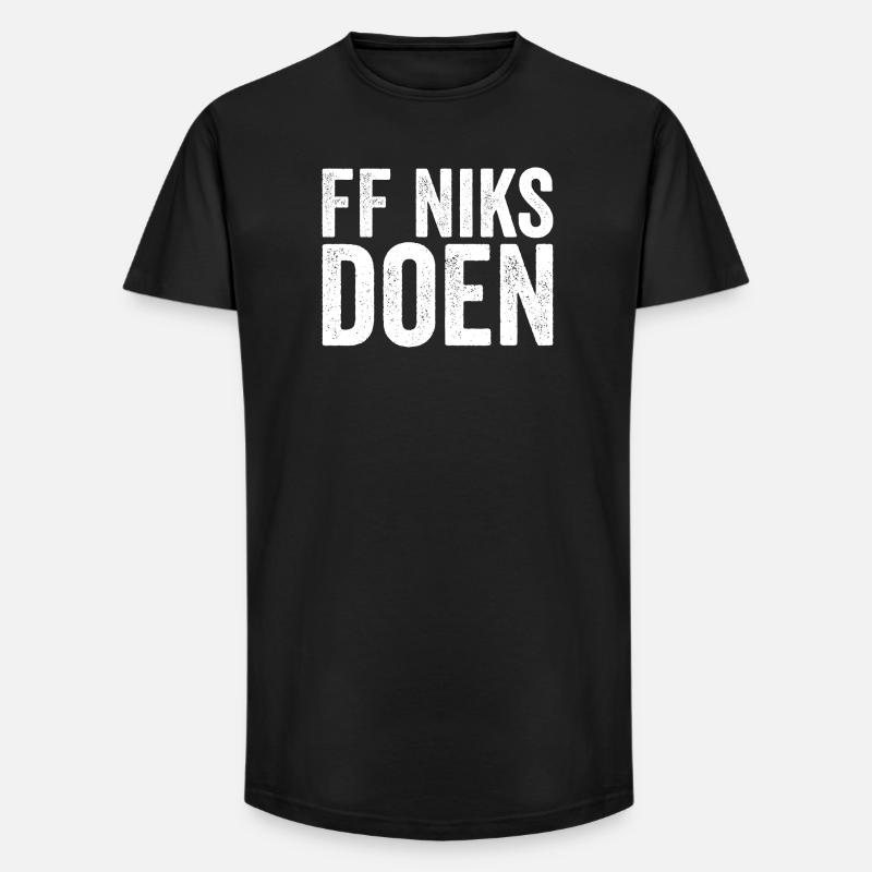 FF macht nichts – eine wunderbare Ruhe - Long Fit Männer T-Shirt - Schwarz