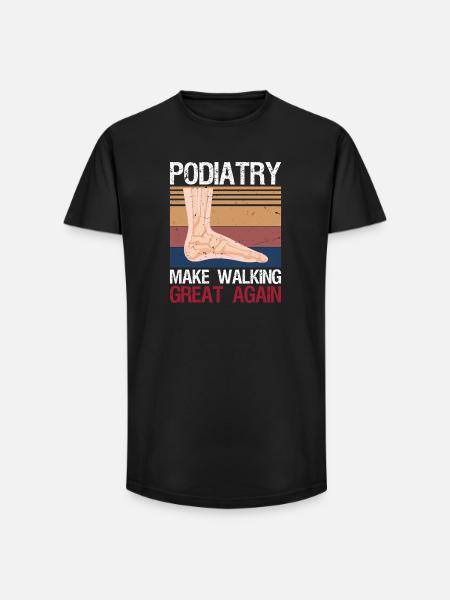 Funny Podiatrist Gift Cool Podiatry - Long Fit Men's T-Shirt - black