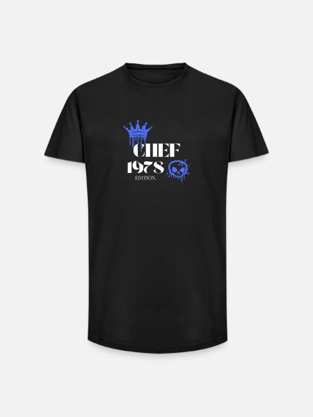 Chef Edition 1978 47th Birthday Saying - Long Fit Men's T-Shirt - black