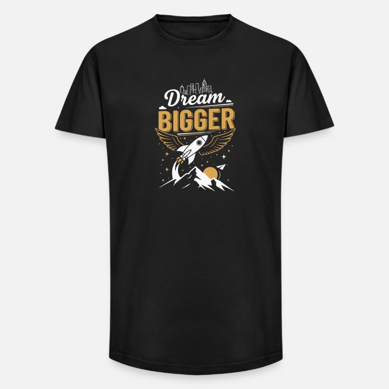 Große Träume | Zukunft - Long Fit Männer T-Shirt - Schwarz