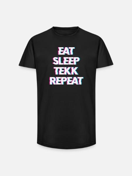 Hardtekk Tekk - T-shirt coupe longue homme - noir