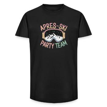  Apres Ski Party Team Berge Sterne Skibrille - Long Fit Männer T-Shirt - Schwarz - Vorne - AI Model Male 185 light (185cm)