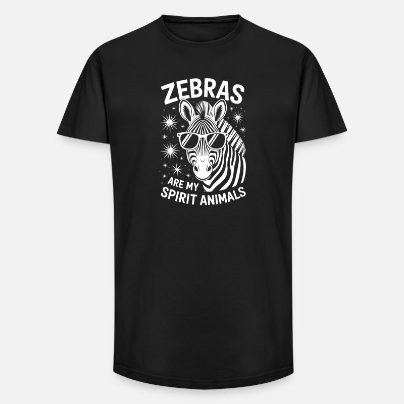 Zebra Spruch Lustiges Zebra Geschenk - Long Fit Männer T-Shirt - Schwarz