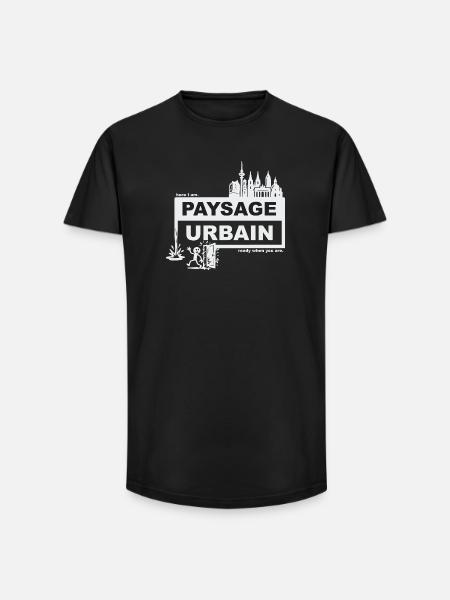 Cityscape - French - ready when you are - Long Fit Men's T-Shirt - black