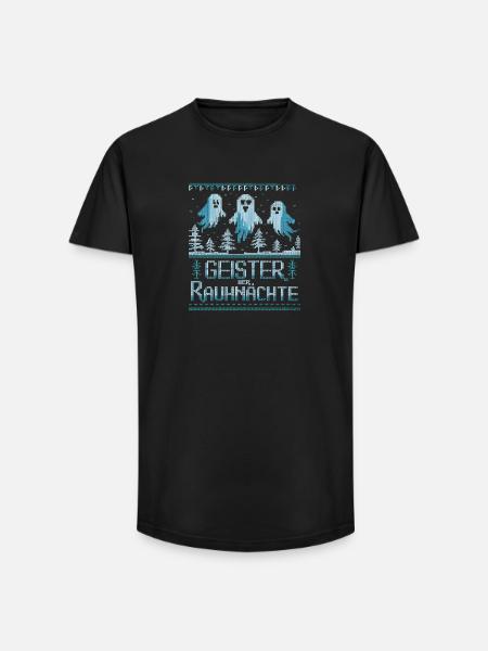  Geister Der Rauhnächte Winterlicher Geisterspaß - Long Fit Männer T-Shirt - Schwarz