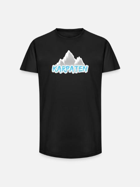 Carpathian Mountains - Long Fit Men's T-Shirt - black