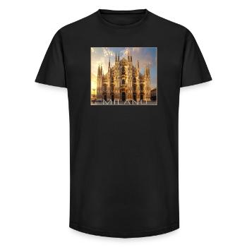 Milan, Milano, Duomo - Long Fit Men's T-Shirt - black - Front - AI Model Male 185 light (185cm)