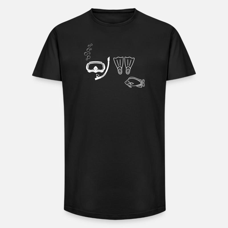 Tauchen – Geschenkidee - Long Fit Männer T-Shirt - Schwarz