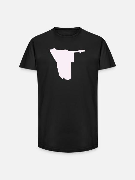 Nambia Silhouette - Long Fit Men's T-Shirt - black