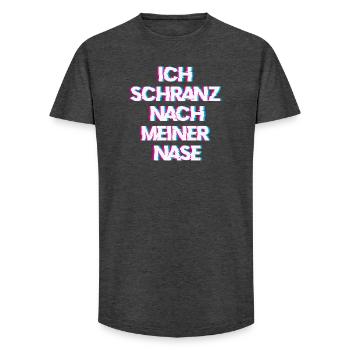 Hardtekk Tekk - Long Fit Männer T-Shirt - Anthrazit - Vorne - AI Model Male 185 light (185cm)