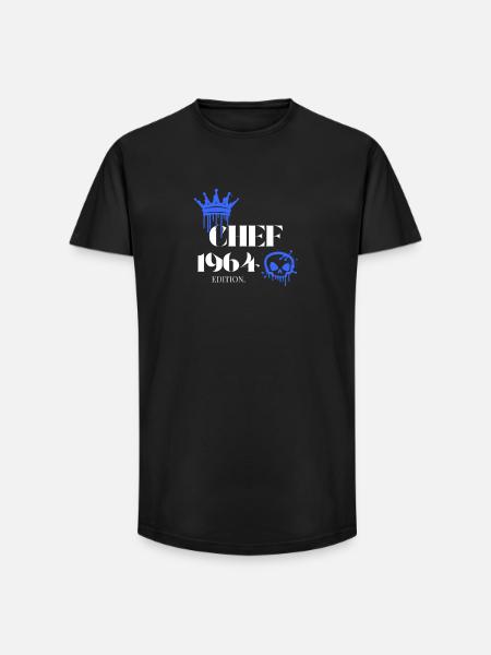 Édition Chef 1964 61 anniversaire Déclaration - T-shirt coupe longue homme - noir