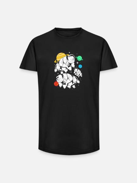 Tardigrade Tardigrade Tardigrade Water Bear - Long Fit Men's T-Shirt - black