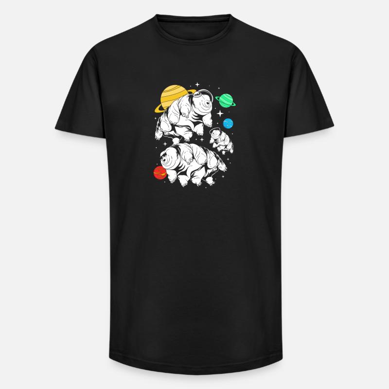 Tardigrade Tardigrades Bärtierchen Wasserbär - Long Fit Männer T-Shirt - Schwarz