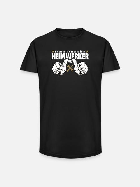 Heimwerker - Long Fit Männer T-Shirt - Schwarz