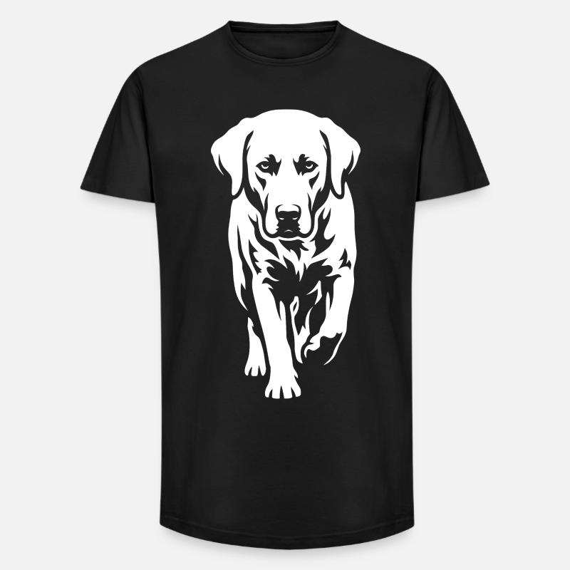 Labrador – Timeless elegance - Long Fit Men's T-Shirt - black