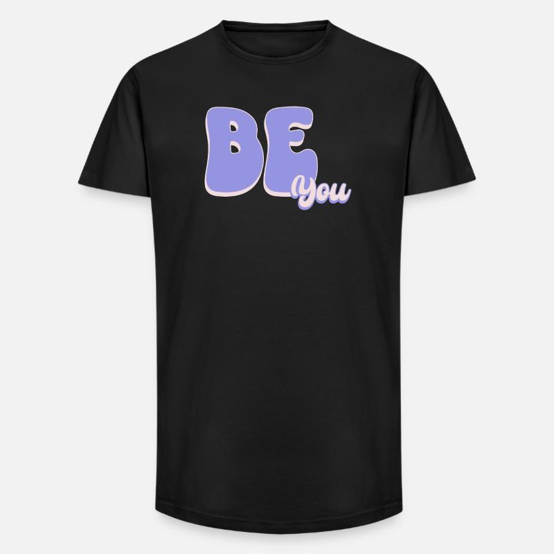 Sei einfach DU - Long Fit Männer T-Shirt - Schwarz