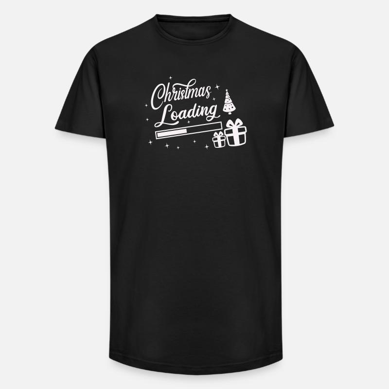 Christmas Loading - Long Fit Männer T-Shirt - Schwarz