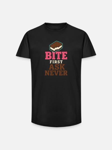 Eis-sandwich-liebhaber Sommerdessert - Long Fit Men's T-Shirt - black