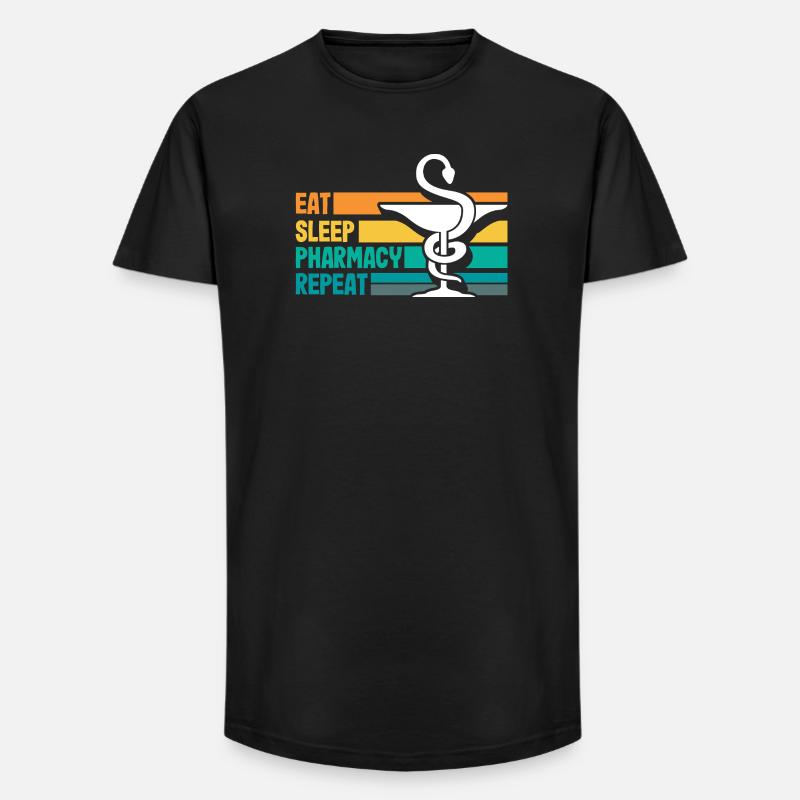 Apotheker Pharmazeutisch-technischer - Long Fit Männer T-Shirt - Schwarz