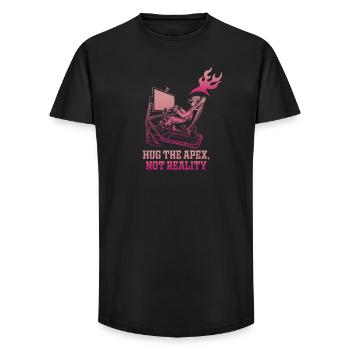 Apex Escape Neon Gamer - Long Fit Men's T-Shirt - black - Front - AI Model Male 185 light (185cm)