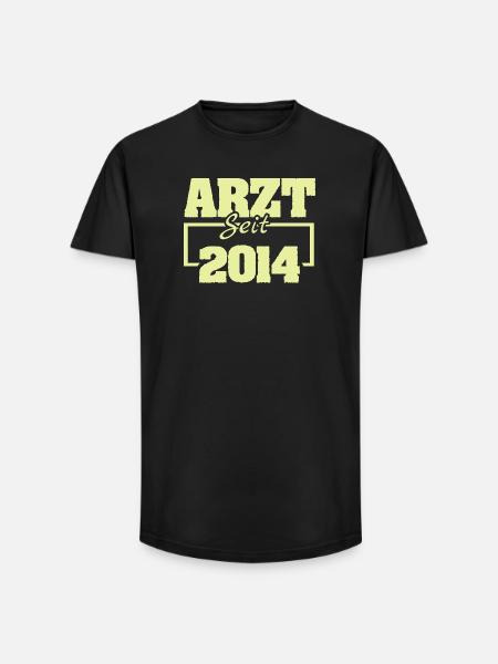 2014 - T-shirt coupe longue homme - noir