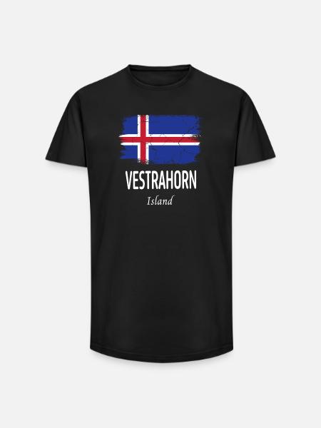 Vestrahorn - Long Fit Men's T-Shirt - black