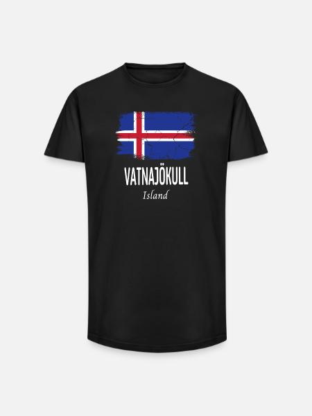 Vatnajökull - T-shirt coupe longue homme - noir