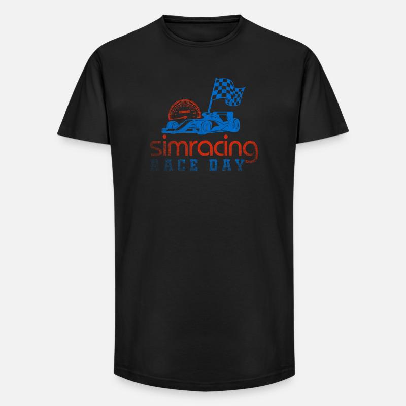 Journée de course de simulation - T-shirt coupe longue homme - noir