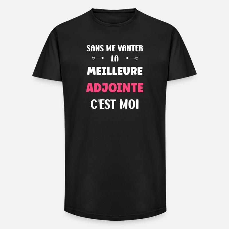 Assistent - Long Fit Männer T-Shirt - Schwarz