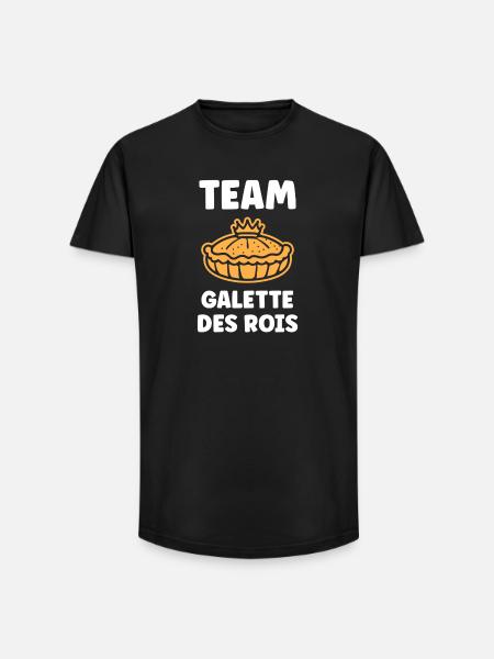 Humor galette des rois - Long Fit Men's T-Shirt - black