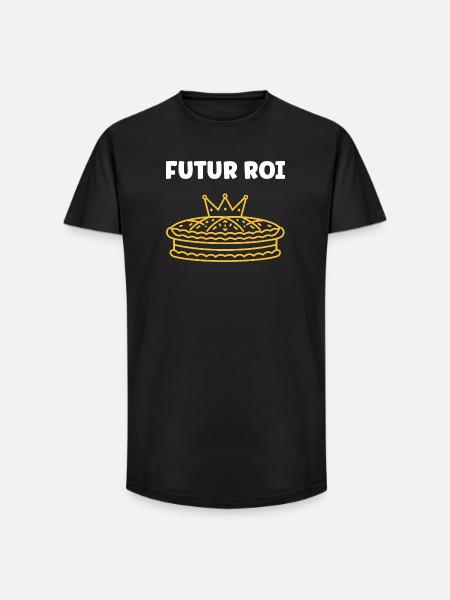 Humor galette des rois - Long Fit Men's T-Shirt - black