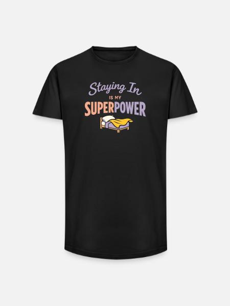 Anime-hausmensch Kuscheliger Weeb - Long Fit Männer T-Shirt - Schwarz