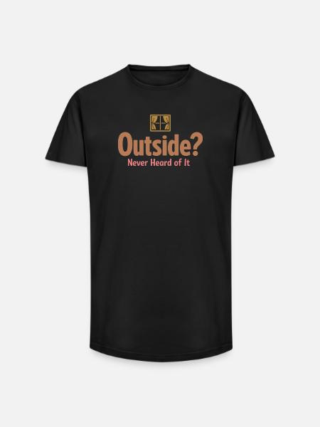 Anime-hausmensch Kuscheliger Weeb - Long Fit Männer T-Shirt - Schwarz