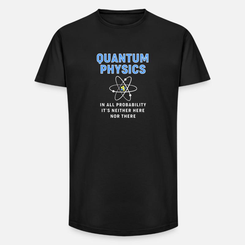 Quantensprung Quanten Physik Quantenphysik - Long Fit Männer T-Shirt - Schwarz