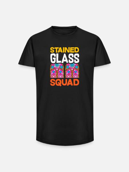 Buntglas-kunst Buntglas-künstler - Long Fit Männer T-Shirt - Schwarz