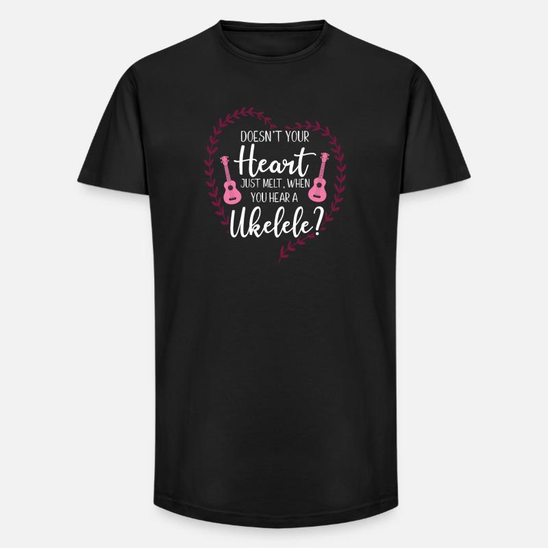Hawaiian Ukulele Uke Doesn't Your - Long Fit Männer T-Shirt - Schwarz