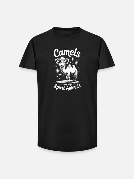 Camel Saying, Funny Camel Gift - Long Fit Men's T-Shirt - black