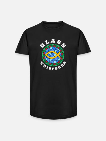 Buntglas-kunst Buntglas-künstler - Long Fit Männer T-Shirt - Schwarz
