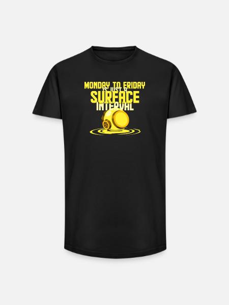 Diving Diver Snorkeling Recreational Diver - Long Fit Men's T-Shirt - black