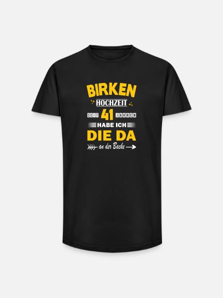 41 Years Relationship Anniversary Wedding Anniversary - Long Fit Men's T-Shirt - black