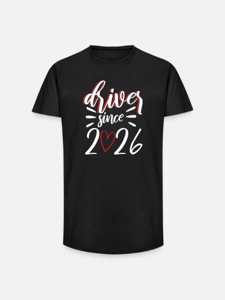 Führerschein 2026 Fahrprüfung Führerscheinprüfung - Long Fit Männer T-Shirt - Schwarz