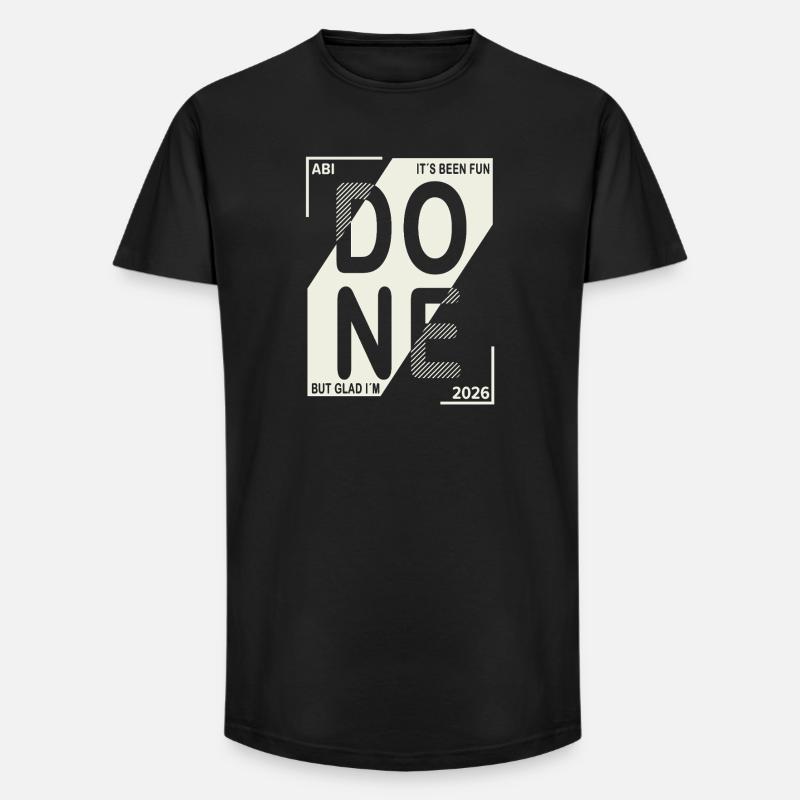 Done 2026 – Abi geschafft Design - Long Fit Männer T-Shirt - Schwarz