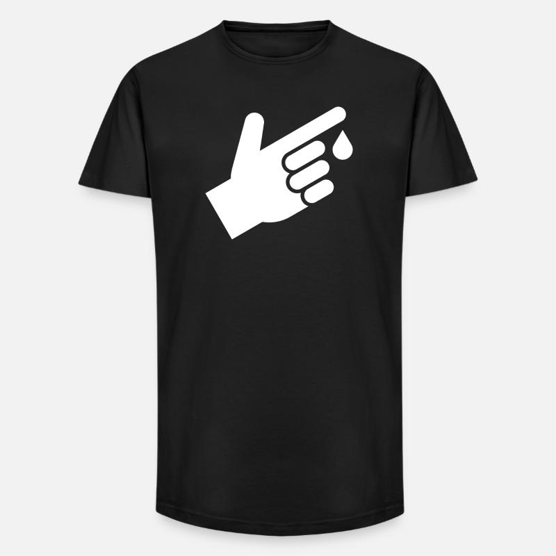 Bluttest, Bluttropfen - Long Fit Männer T-Shirt - Schwarz