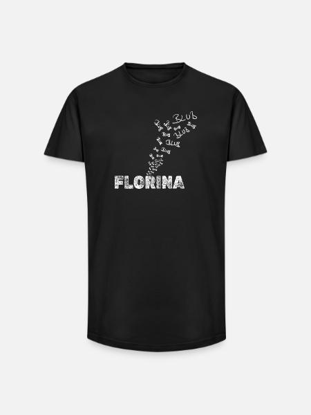 Angler Florina - Long Fit Men's T-Shirt - black